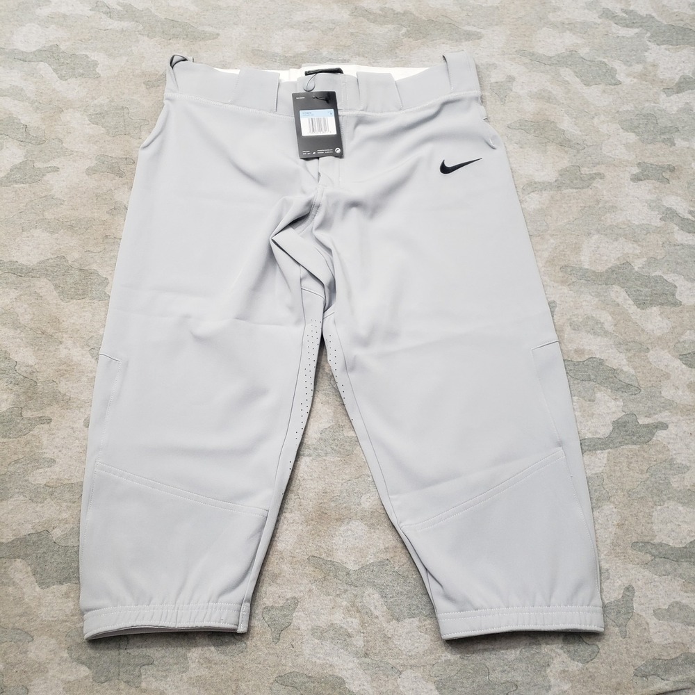 Nike Knicker Pants Womens Medium Gray Pockets Baseball Outdoors Softball